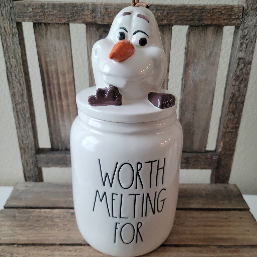 Rae Dunn Worth Melting For Olaf Canister